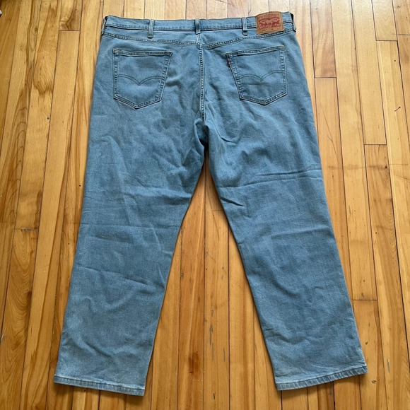 Levis 541 Athletic Taper Mens Jeans Light Wash Blue 46x30 Big and Tall - Picture 3 of 6